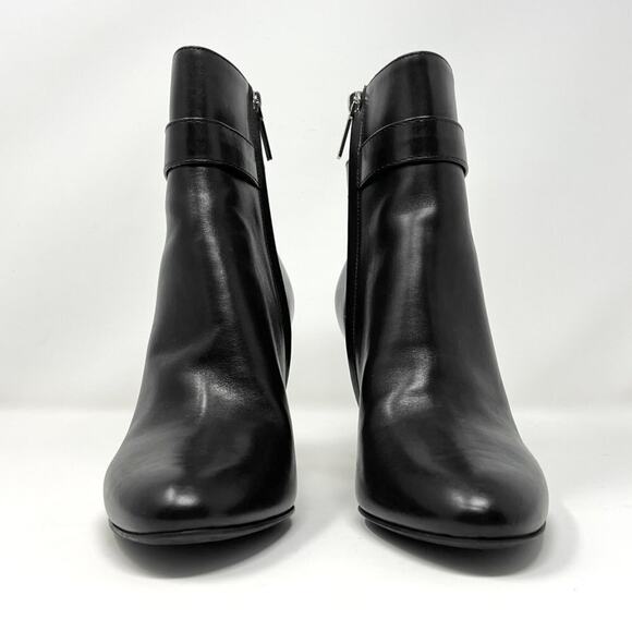 Christian Dior Buckle Ankle Boots Black Leather Stiletto Size 39.5 EU - Picture 4 of 10